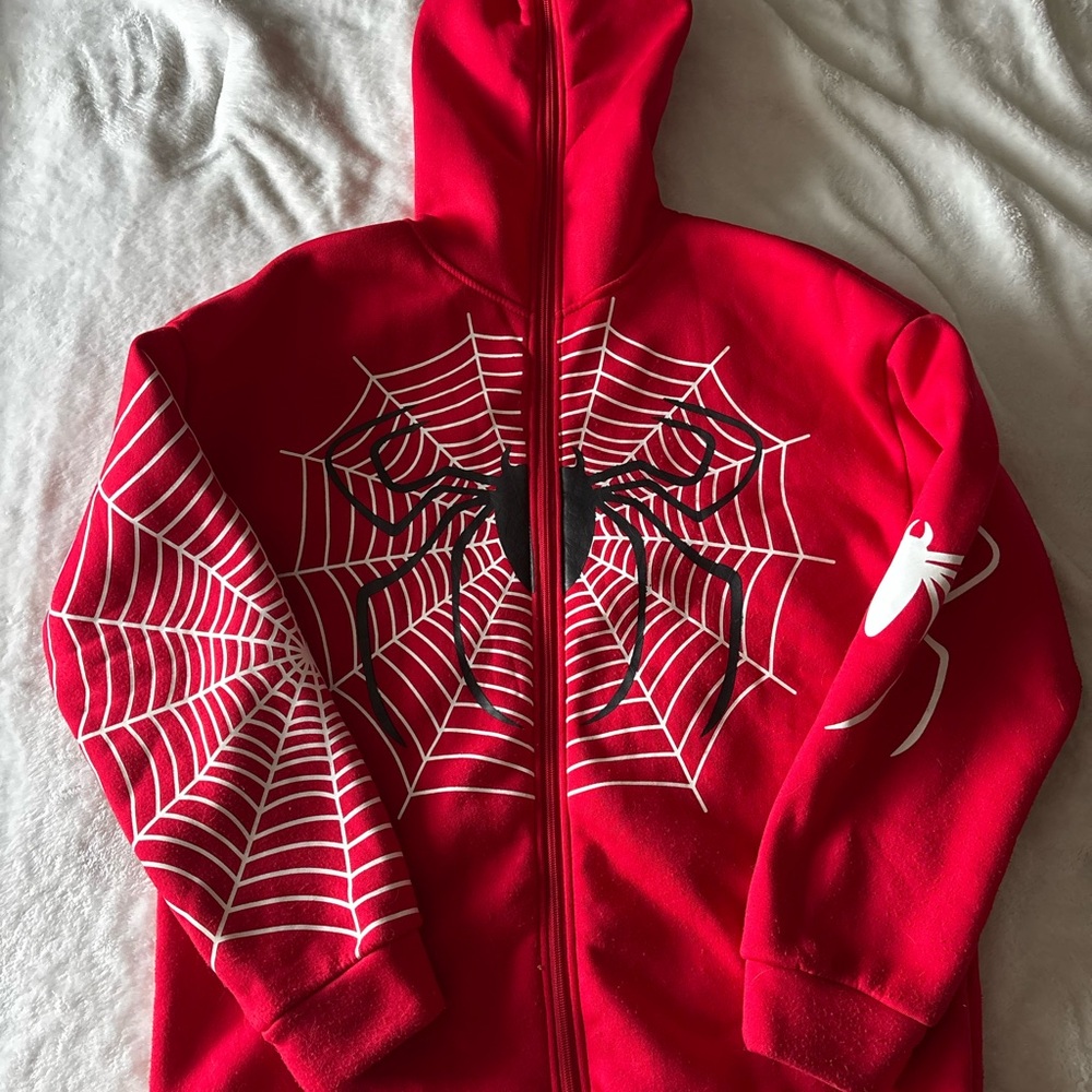 Red Spider Web Hoodie